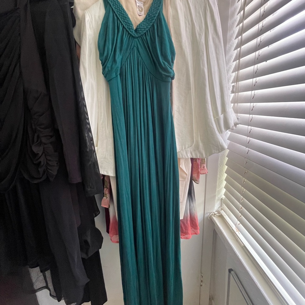 Elegant Teal Maxi Dress